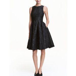 H&M Jacquard textured open back Fit and Flare